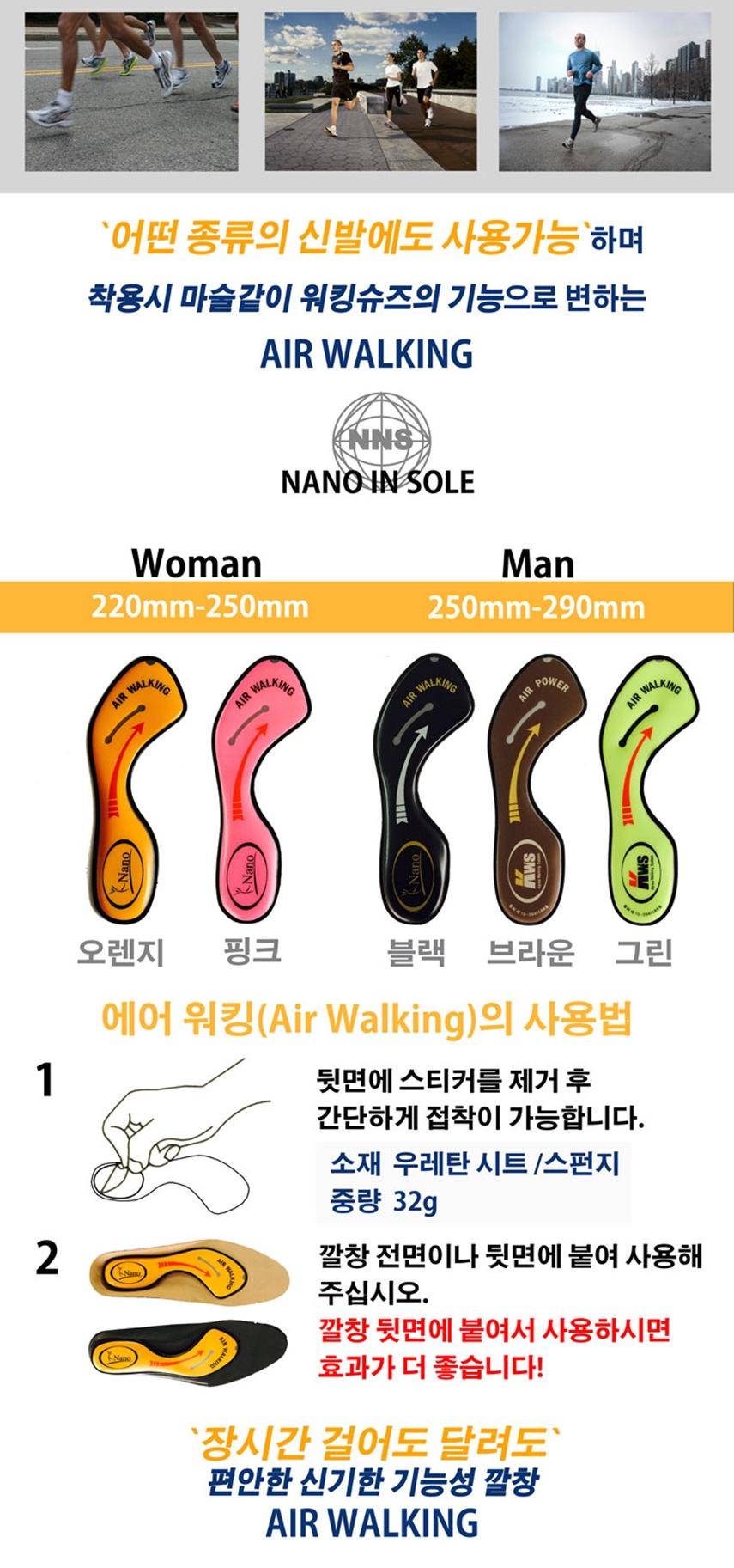 Functional insole - Air walking