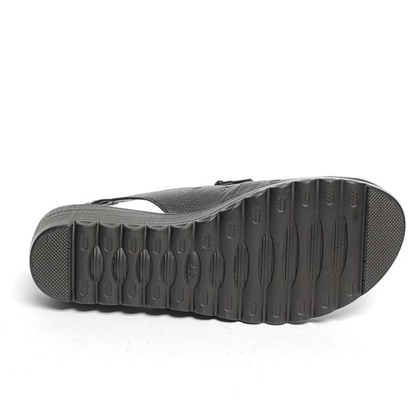 New 11 5th Neck 4.0cm Leather Women Wedge Sandals