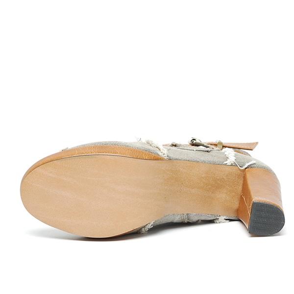 3013 1 Belt Sheepskin Boots 9.0cm Booties Shoes Wo