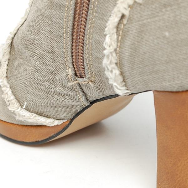 3013 1 Belt Sheepskin Boots 9.0cm Booties Shoes Wo