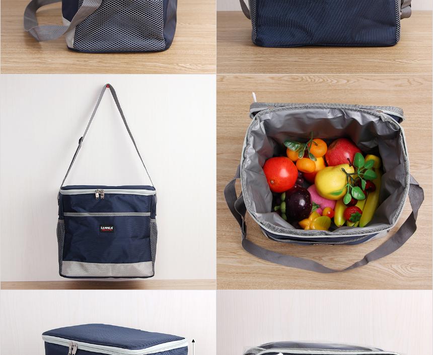 Square insulated ice bag 15L 1 box bag lunch box c