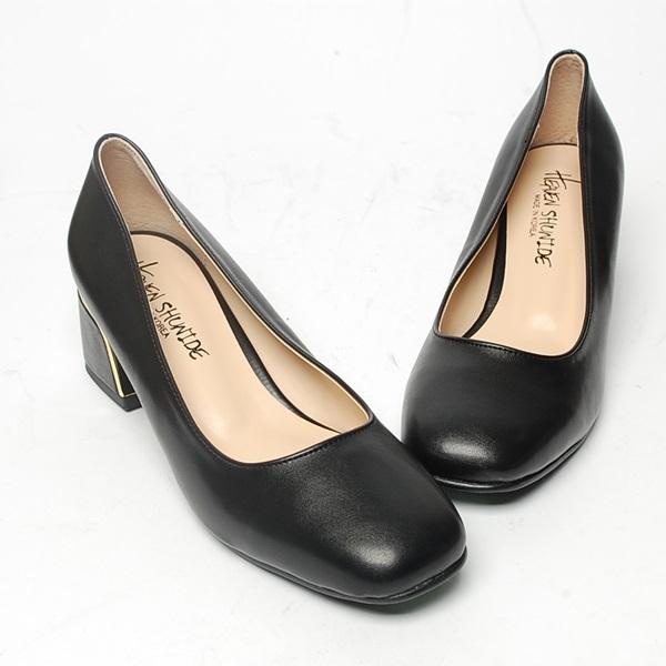 SH 595 5.0cm Big Size Pumps Middle Heel Women Shoe