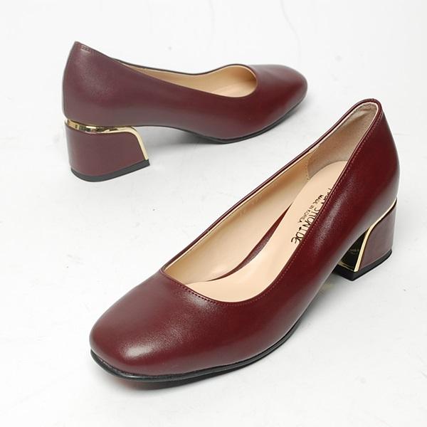 SH 595 5.0cm Big Size Pumps Middle Heel Women Shoe