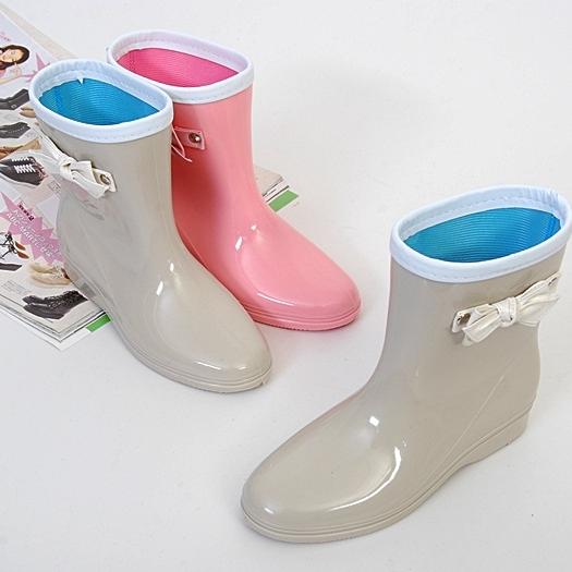 Ribbon Women Rain Boots