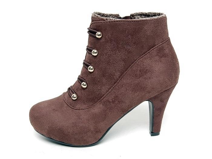 Banana 2012-1 8.5 cm Artificial Suede Angle Boots 
