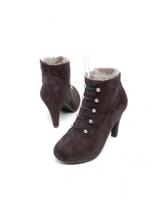 Banana 2012-1 8.5 cm Artificial Suede Angle Boots 