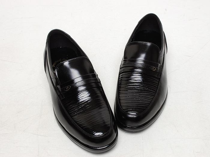 122 wrinkles 3.0 cm cowhide leather shoes for men