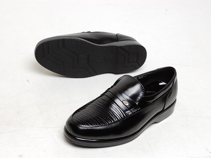 122 wrinkles 3.0 cm cowhide leather shoes for men