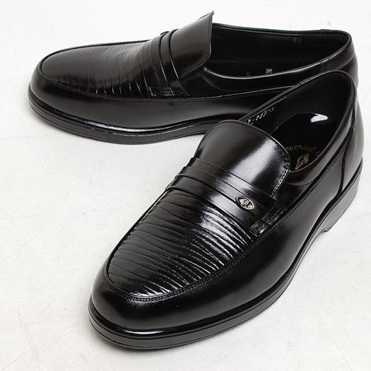 122 wrinkles 3.0 cm cowhide leather shoes for men