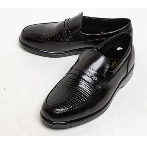 122 wrinkles 3.0 cm cowhide leather shoes for men