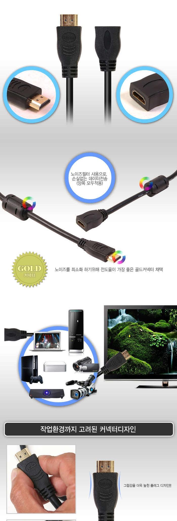 DA-HDMI-MF 1.4a 5m extension cable Ver.1.4 hdmiv14