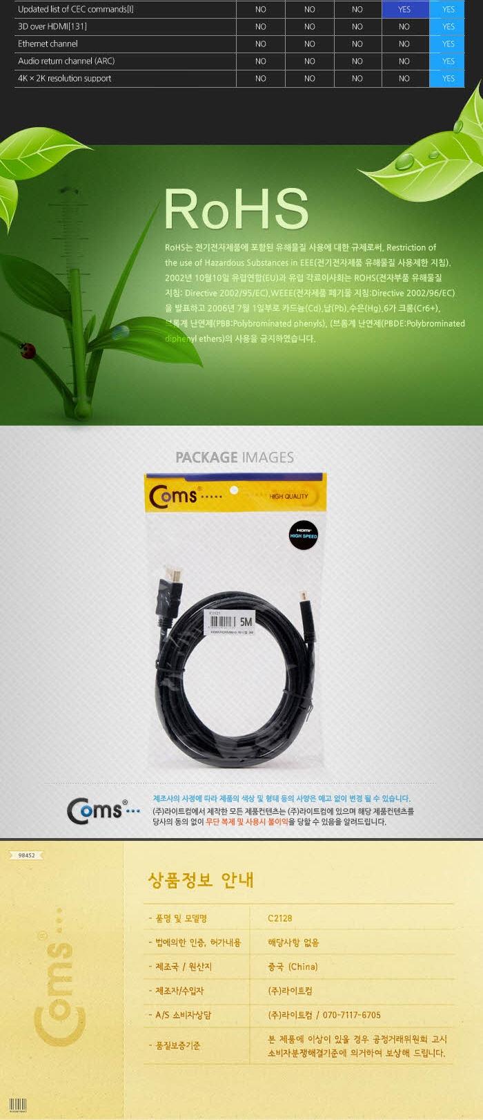 DMI Cable 5m - V1.4 Support mini hdmi hdmi repeate