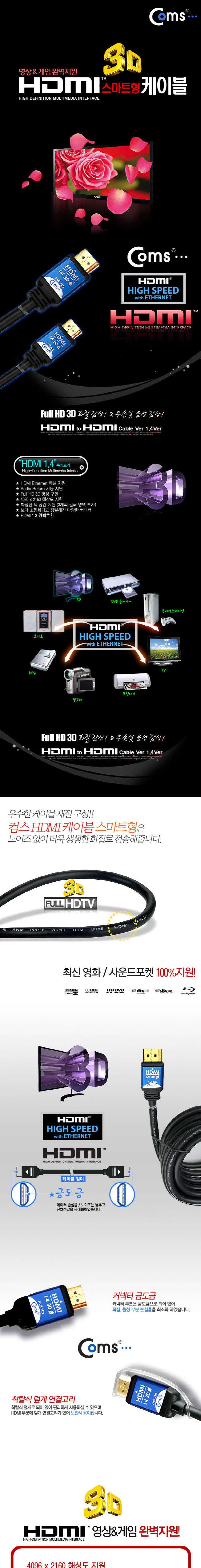 HDMI Cable V1.4 Advanced Blue Metal 5M Computer hd