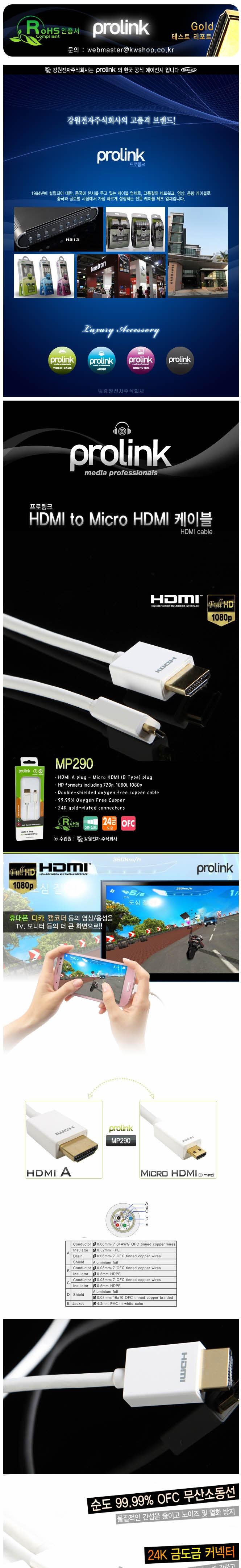 MP Series HDMI to Micro Cable 2M OFC 24K Computer 