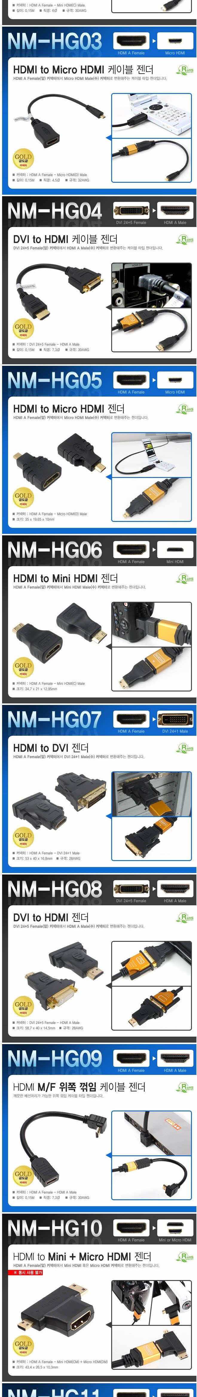 K HDMI to Micro Cable Gender 0.15M Computer Parts 