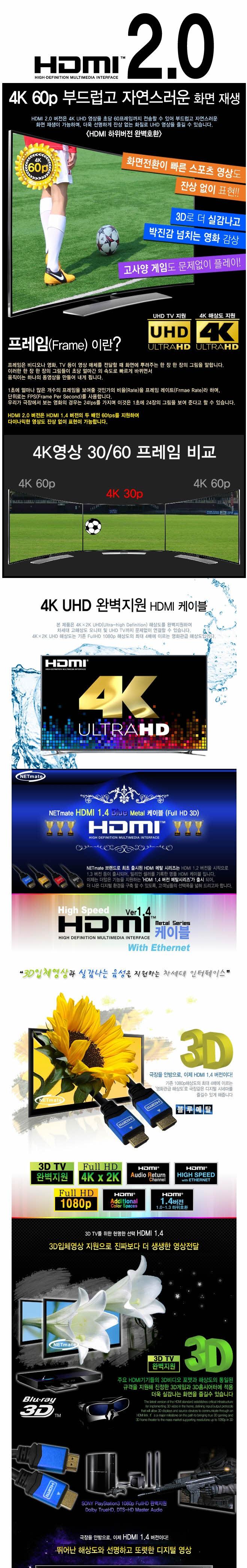 KHDMI Ver1.4 2M Blue Advanced Computer Accessories
