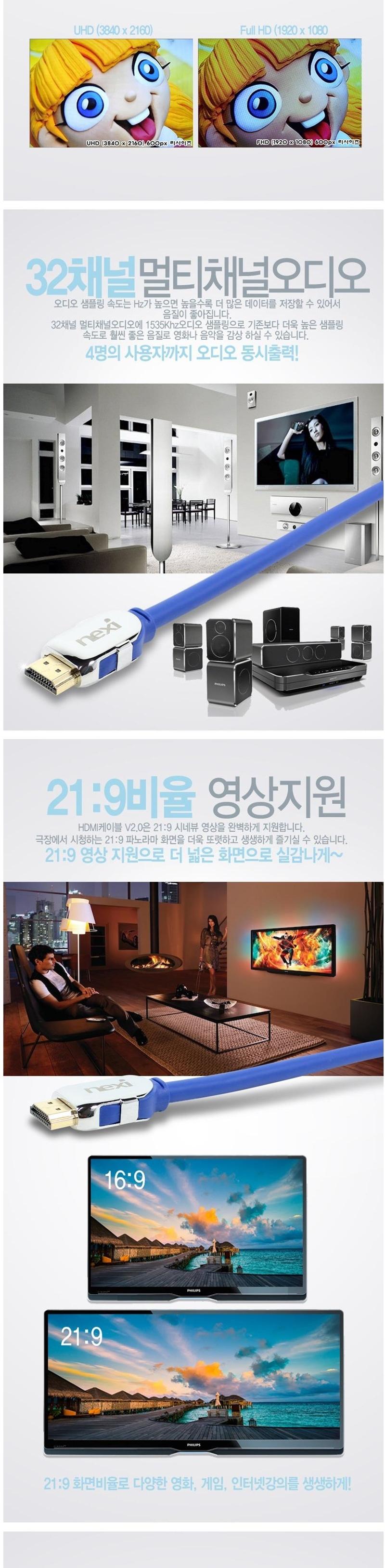 Ultra 4K High Definition HDMI V2.0 Cable 1.5M hdmi