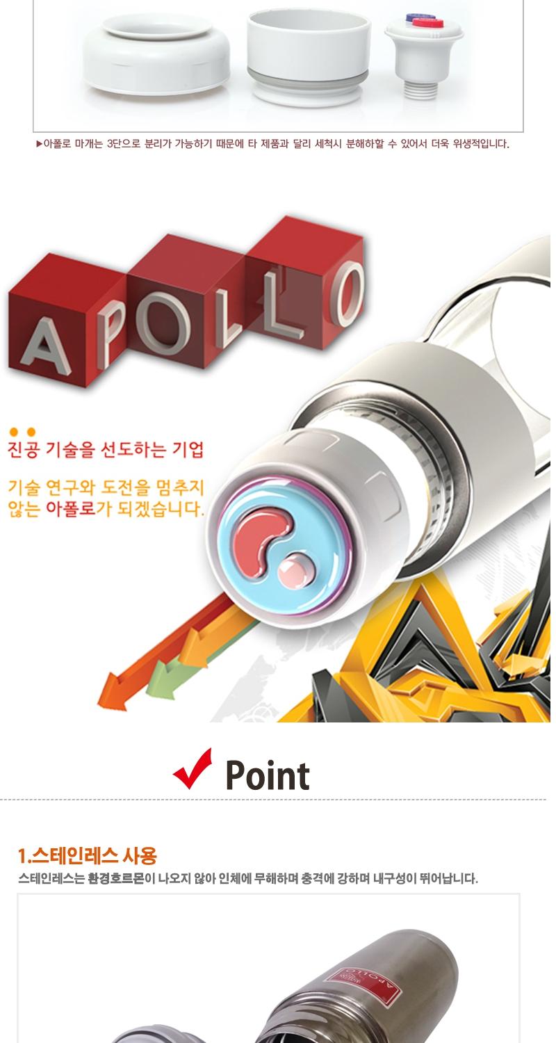 Apollo Bottle Cold Bottle AP-1000 1.0L Water Bottl