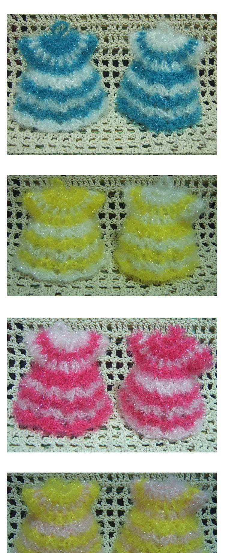 Scrubber Dish Washing Handmade acrylic dress Rando