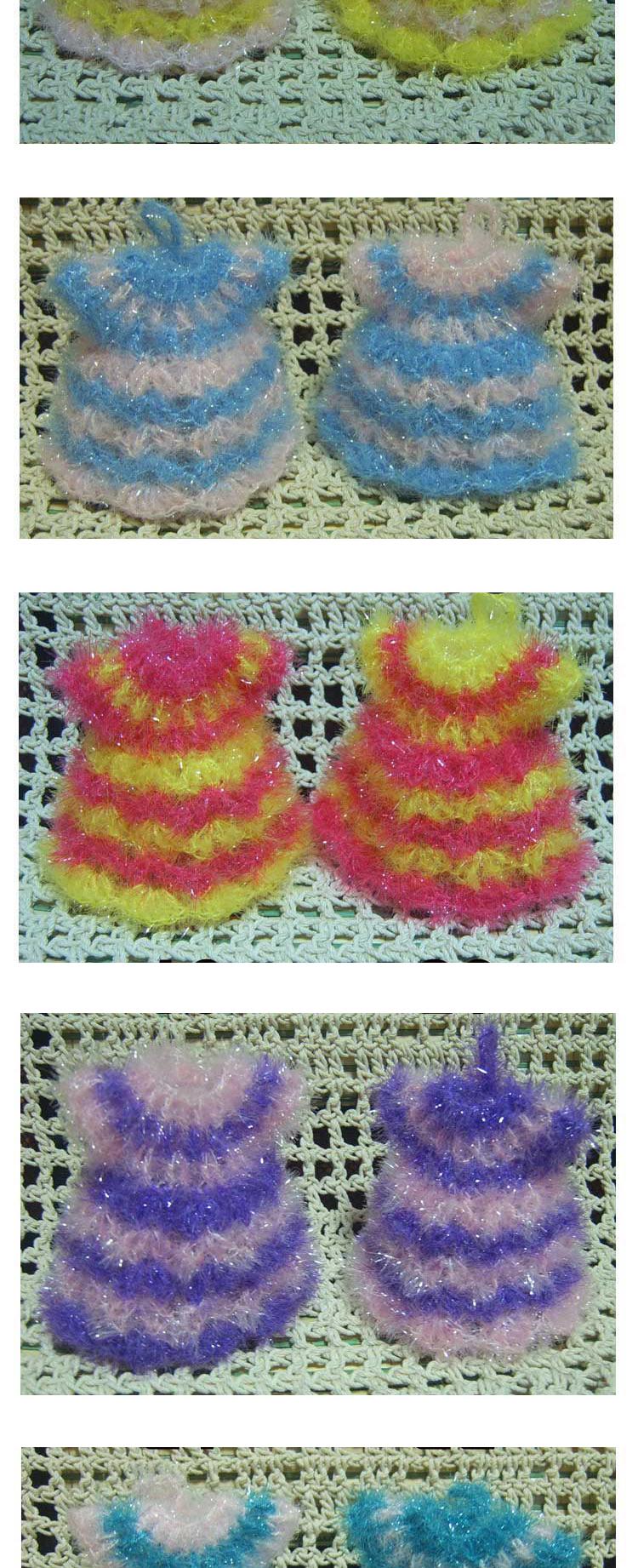 Scrubber Dish Washing Handmade acrylic dress Rando