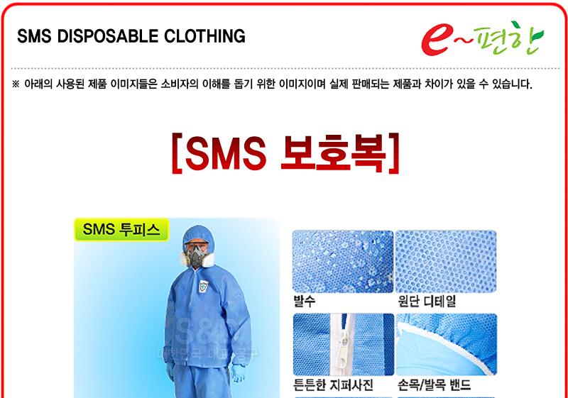 SMS protective suit _ Two-piece blue _ Extra large