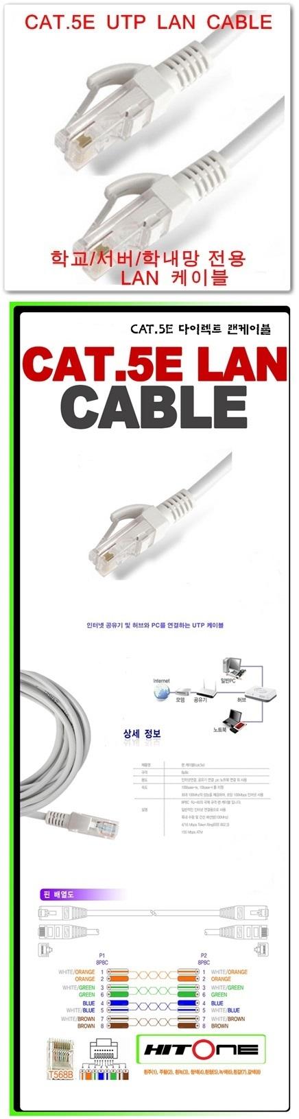 CAT.5E LAN cable 10M single wire DHC00284 cat5e la