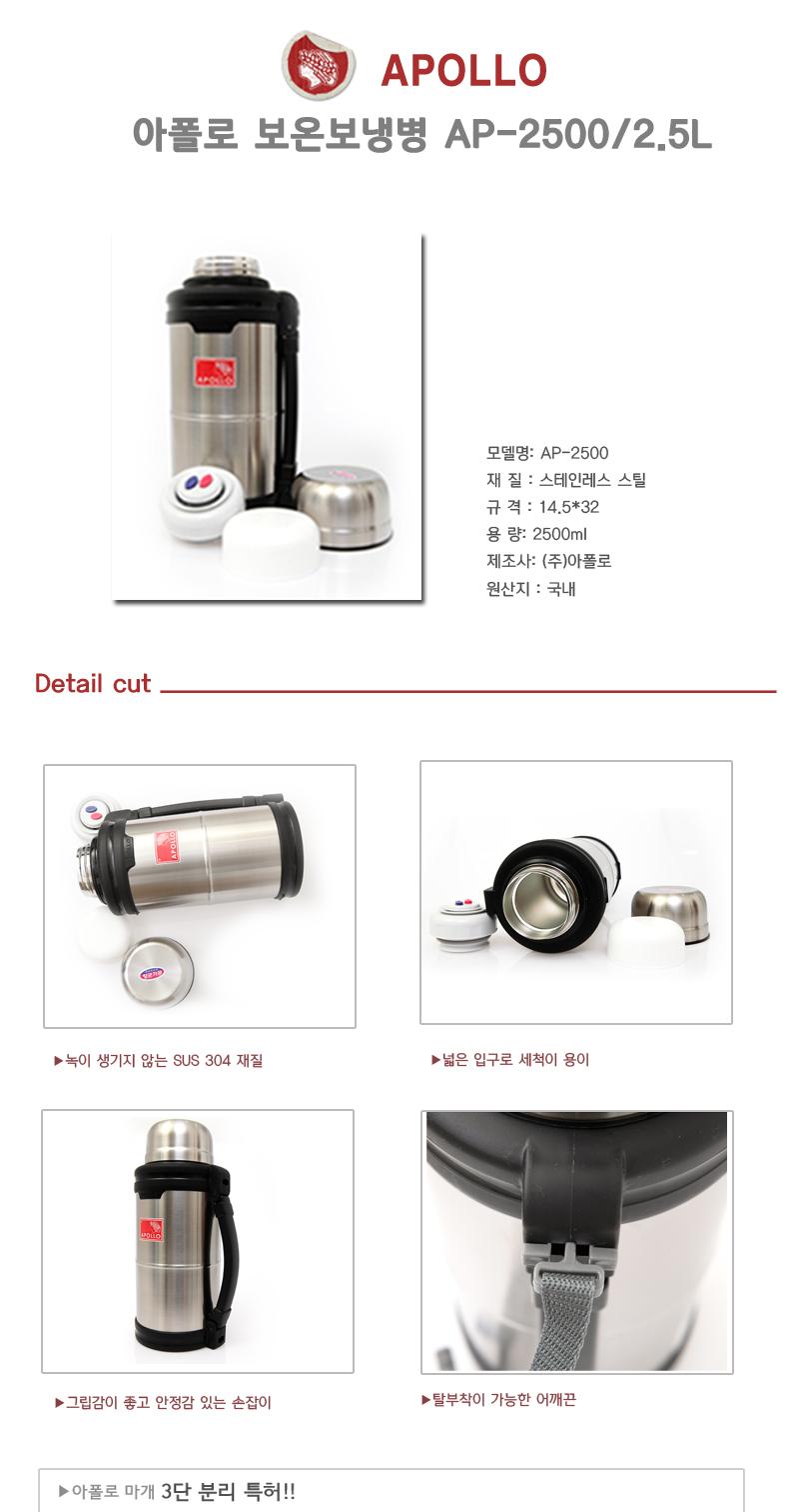 Apollo Insulated Insulated Bottle AP 2500 5L Water