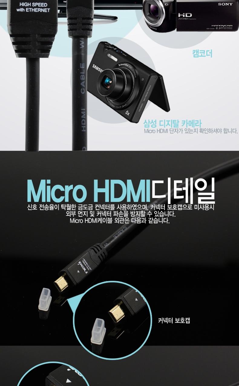 RIVER High-grade black metal HDMI to Micro cable 2