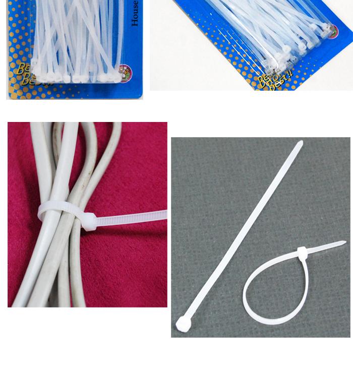 Nylon Plastic Zip Trim Wrap Cable