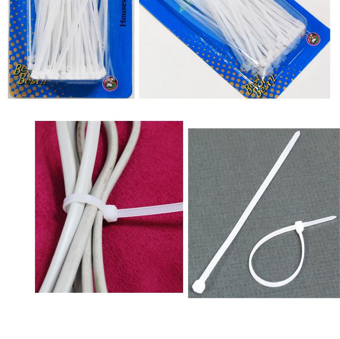 Nylon Plastic Zip Trim Wrap Cable Cable Tie - Smal