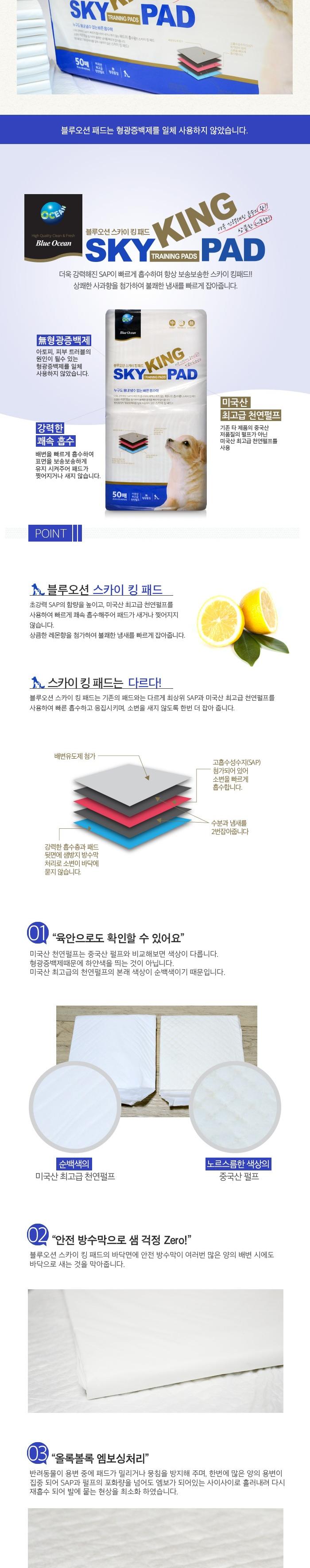 Premium Sky King Dog Pads 50 pieces Dog Sanitary S