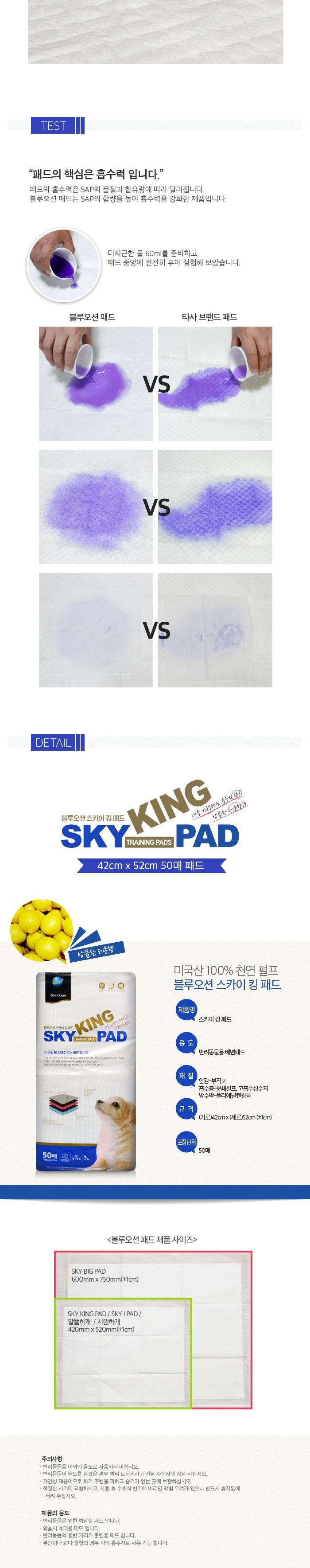 Premium Sky King Dog Pads 50 pieces Dog Sanitary S