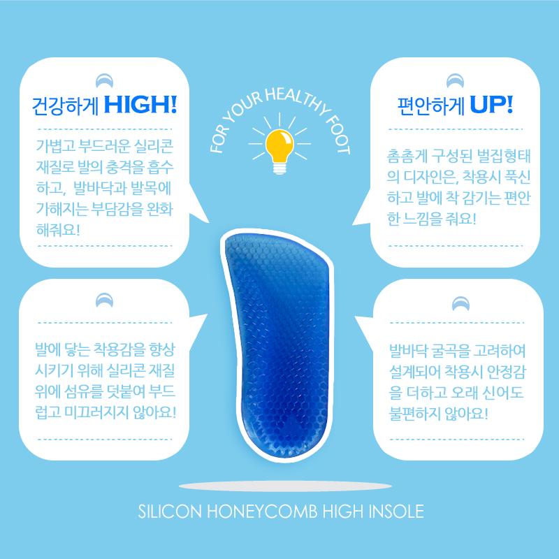 Silicone Honeycomb Knee-length Insole Cushion Shoe