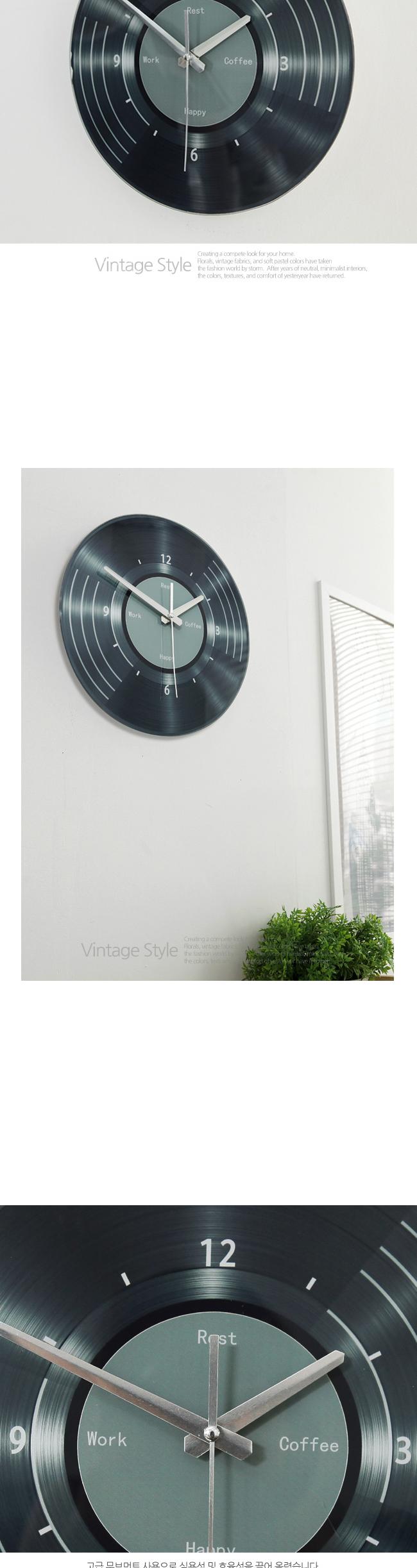 Props Record Wall Clock Design Interior Unique Ind