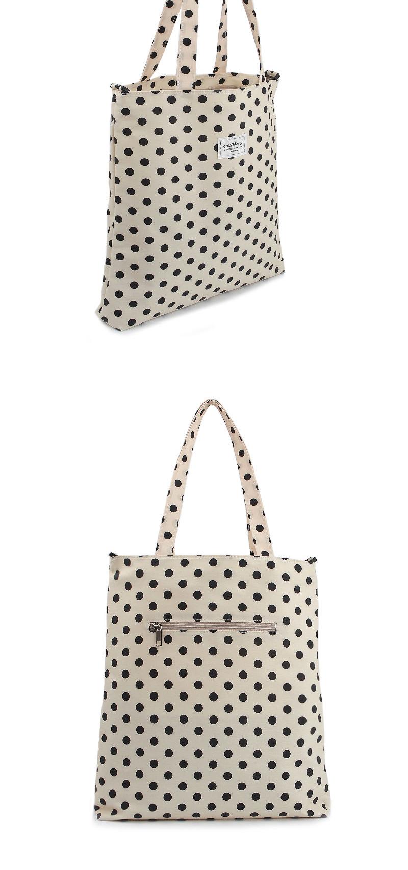 TOTE ECO SHOPPING TRAVEL CT15 Dot Eco Bag Cloth Ca