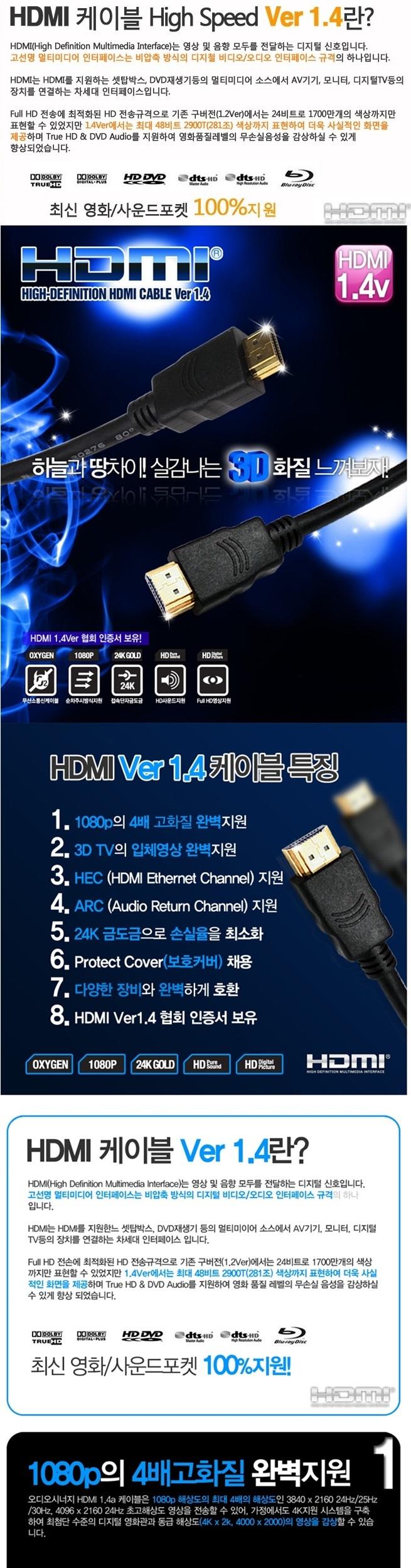 HDMI 1.4 versatile cable -1.8 meter BLC0255 extens