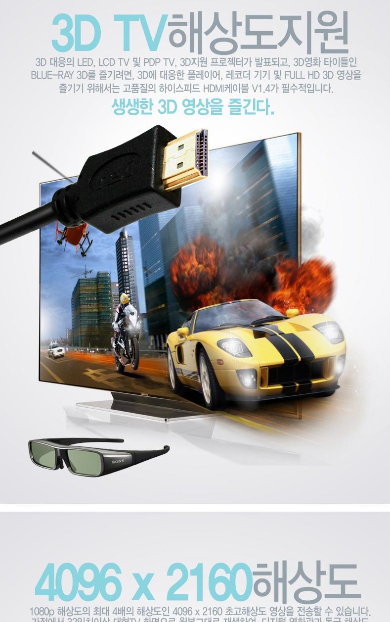 Gold Plated 1.4Ver HDMI Cable 3M BLC1589 Extended 