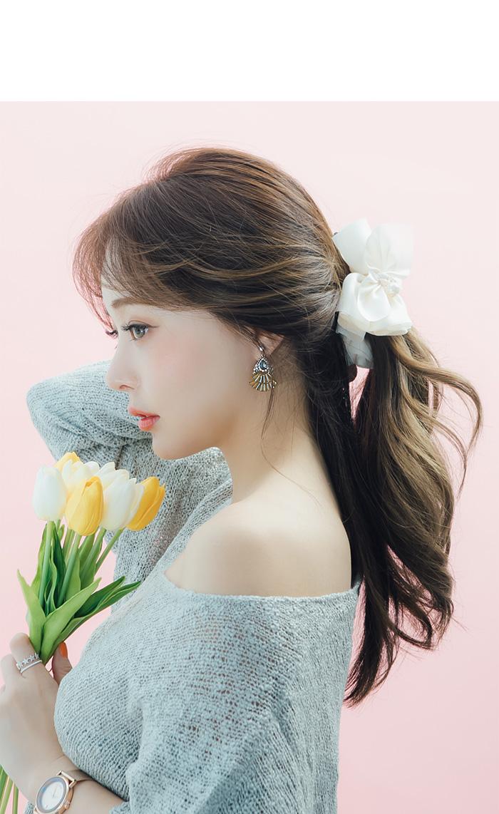 Hair Accessories Rails Chiffon Hairpins Side Ribbo