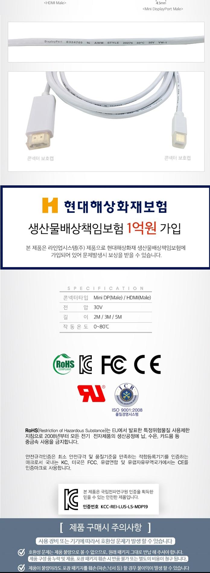 Free Shipping LANMART Mini DisplayPort 1.2 to HDMI