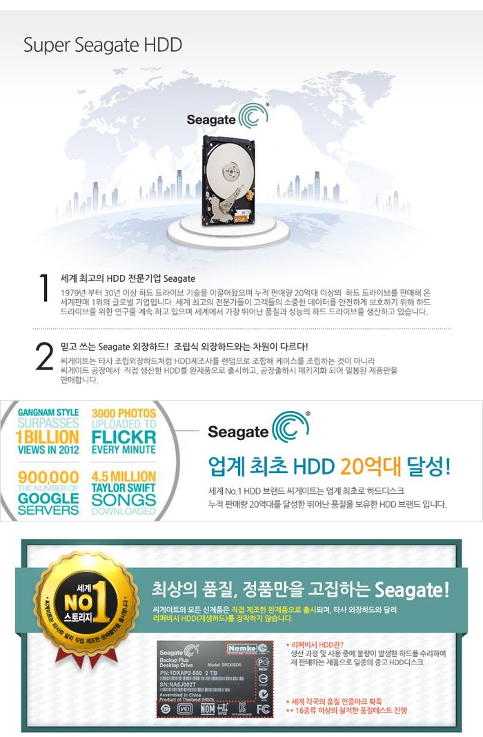 Seagate Backup Plus S 2TB External Hard Drive Genu