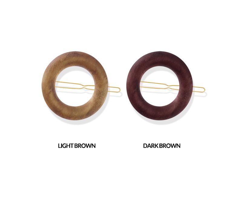 Hair Accessories Wood Donut Hairpin