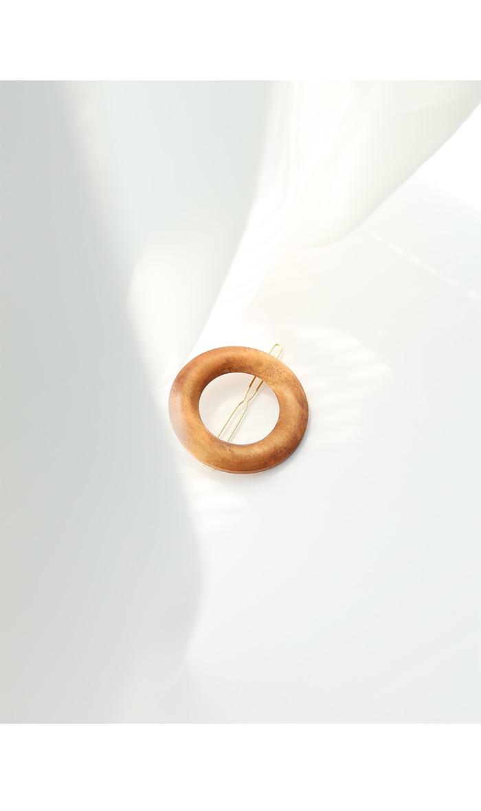 Hair Accessories Wood Donut Hairpin