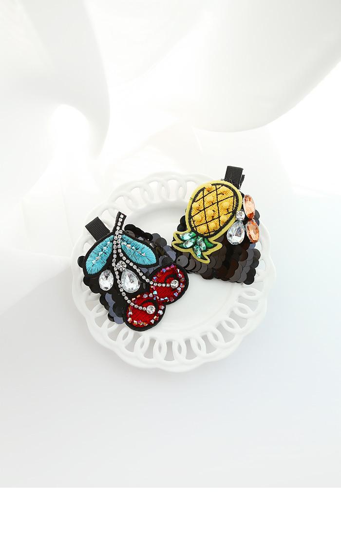 Hair Accessories Fruits Sequins Hairpins