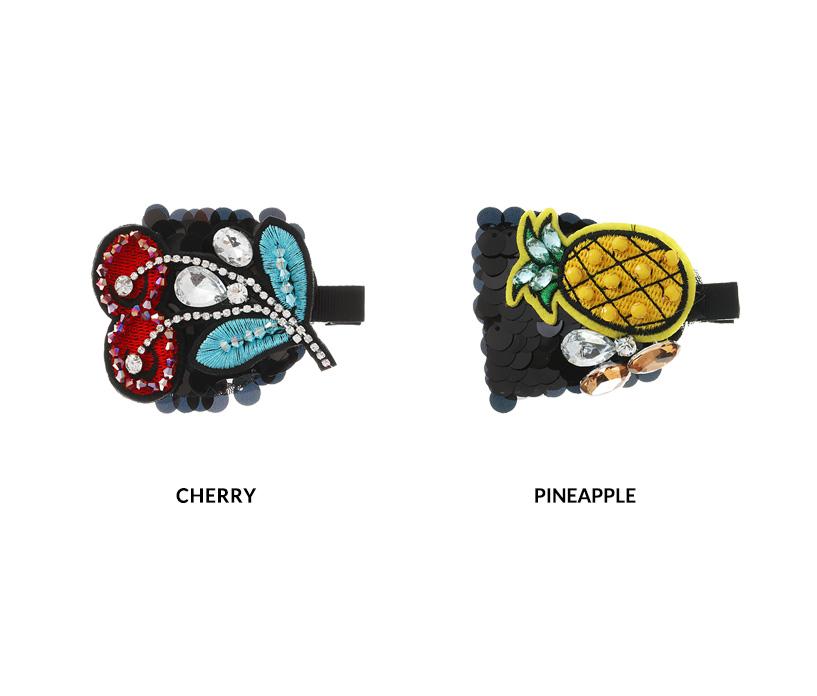 Hair Accessories Fruits Sequins Hairpins