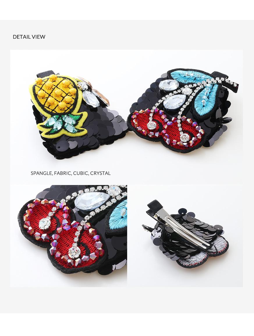 Hair Accessories Fruits Sequins Hairpins