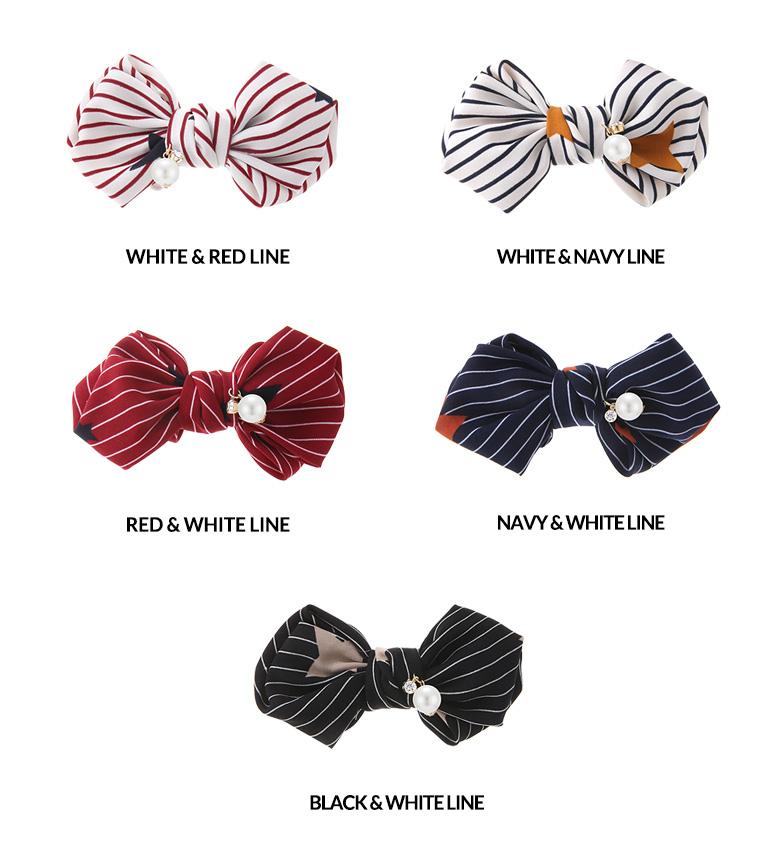 Hair Accessories Striped Ribbon Hairpin