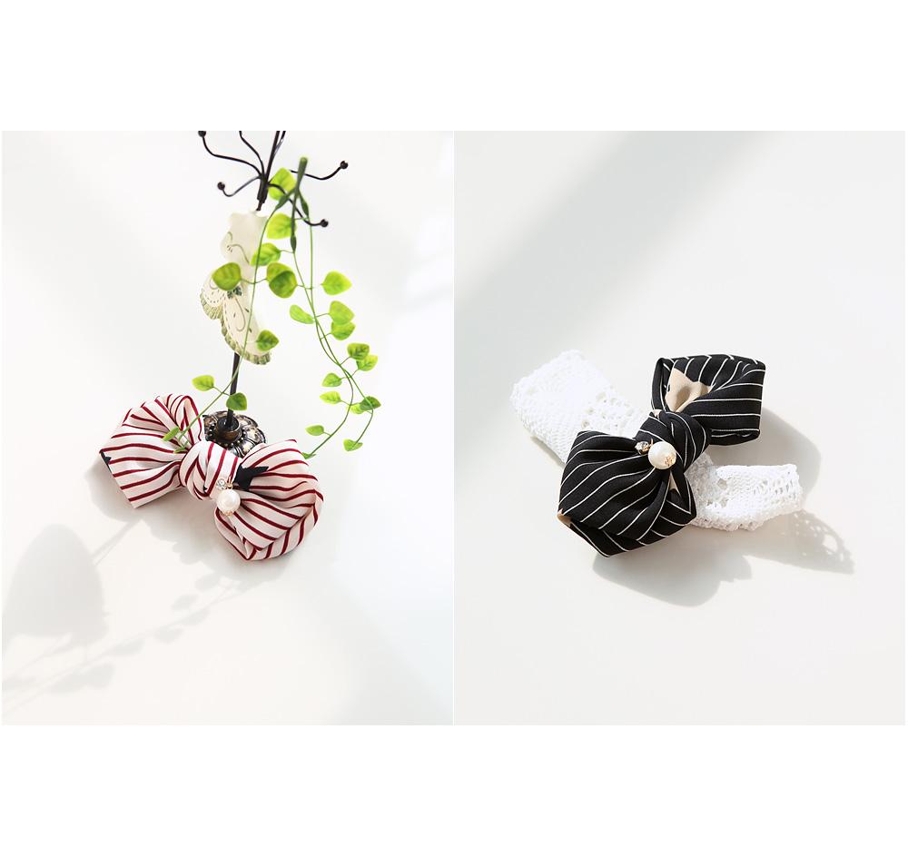 Hair Accessories Striped Ribbon Hairpin