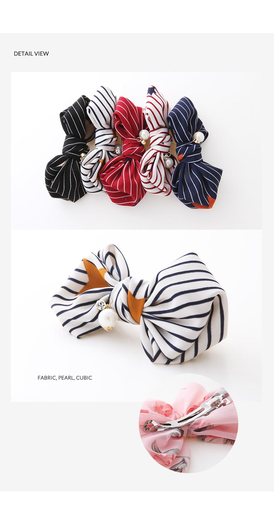 Hair Accessories Striped Ribbon Hairpin
