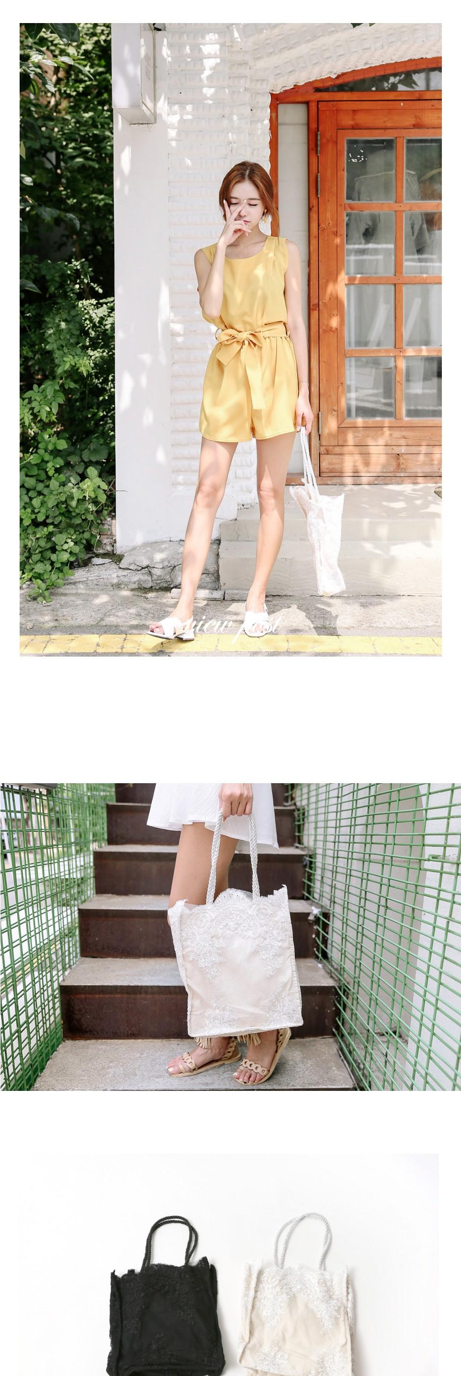 TOTE ECO SHOPPING TRAVEL Free Shipping Lace Eco Ba