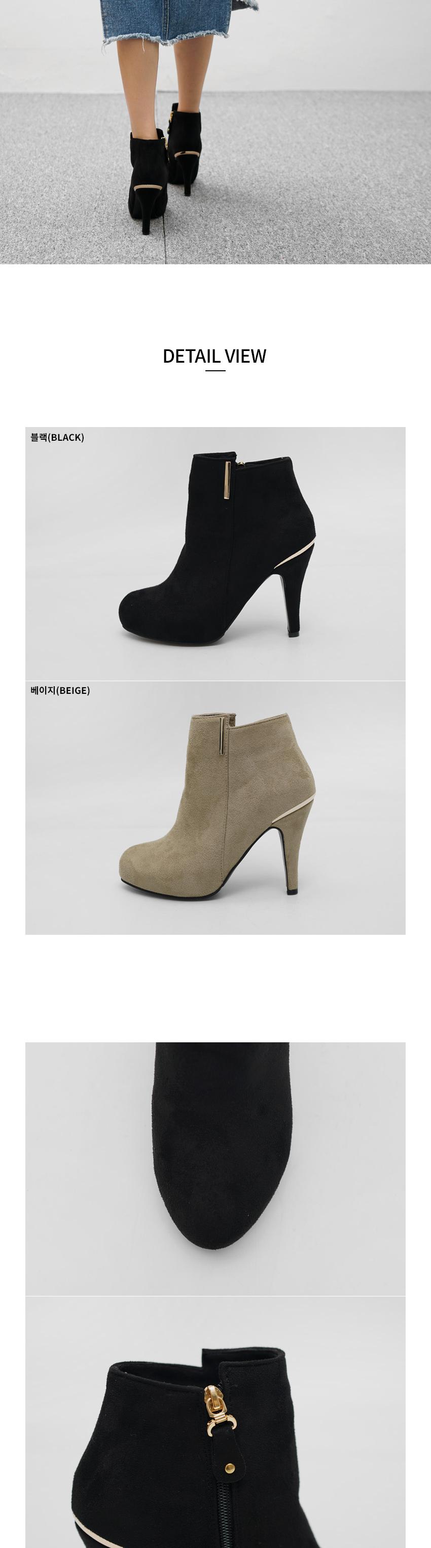 SB-Z050 Suede Zipper Ankle Boot Women's Angle